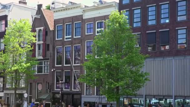 Amsterdam Holandia Maja 2019 Dom Anny Frank Muzeum Holokaustu Holandii — Wideo stockowe