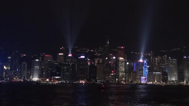 香港での光の祭典 光のシンフォニー 香港2013 Dan — ストック動画