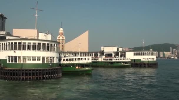2014年9月 香港島九龍の景色 ビクトリア港 — ストック動画