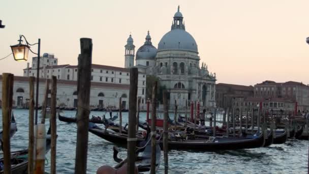 Venedig Italien September 2018 Slow Motion Vacker Utsikt Över Traditionell — Stockvideo