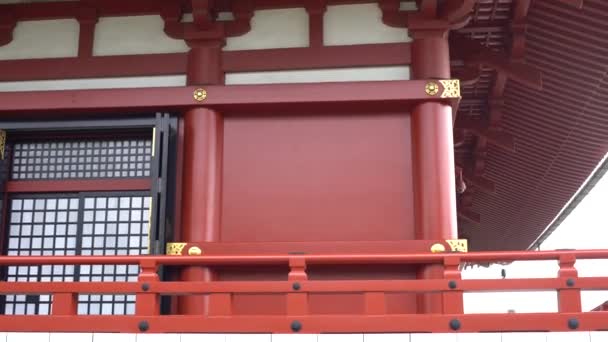 Muñeca Movimiento Alrededor Del Famoso Templo Budista Antiguo Senso Asakusa — Vídeos de Stock