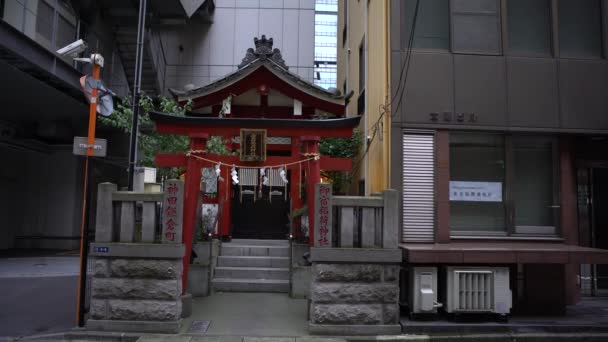 Tokio Japón Octubre 2017 Puerta Del Antiguo Templo Budista Ciudad — Vídeos de Stock