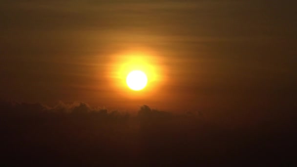 Silhouette Plane Flying Sunset Singapore Dan — Stock Video