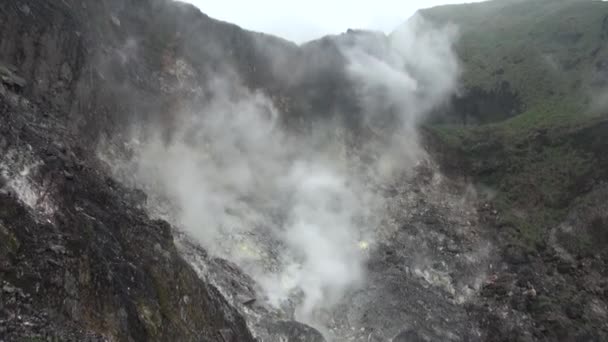 Фумароли Горі Кіксинг Центрі Національного Парку Янміншань Датунській Вулканічній Групі — стокове відео