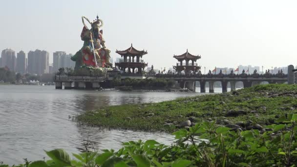 Estátua Xuan Pavilhão Pei Chi Templo Hsuantien Shangti Esta Estátua — Vídeo de Stock