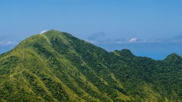 Timelapse Montaña Keelung Ciudad New Taipei Belleza Hiperlapso Paisaje Montañas — Vídeos de Stock