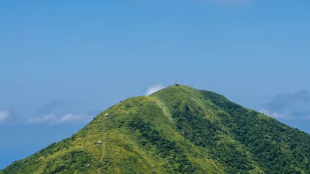 Timelapse Keelung Berget New Taipei Stad Skönhet Hyperlapse Landskap Gröna — Stockvideo