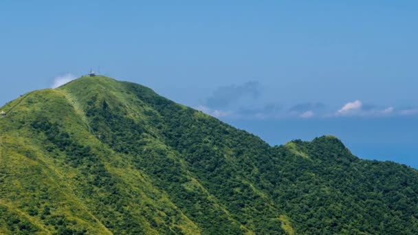 Timelapse Keelung Berget New Taipei Stad Skönhet Hyperlapse Landskap Gröna — Stockvideo