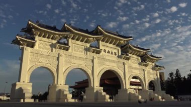 Taipei, Tayvan-04 Kasım 2015: Tayvan 'ın başkenti Tayvan-Dan' de çok ünlü bir turistik merkezdir.