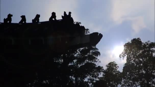 Zeitraffer Sonnendach Der Chiang Kai Shek Memorial Hall Oder Sun — Stockvideo