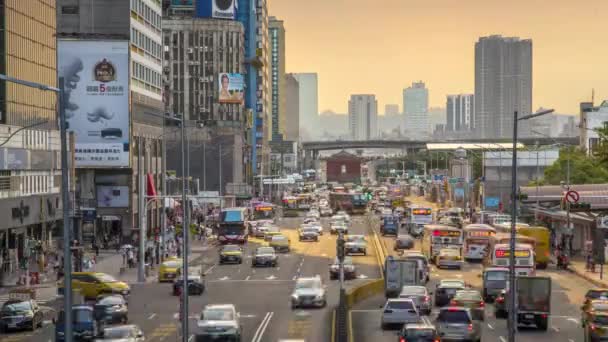 Taipei Taiwán Agosto 2017 Timelapse Historical Taipei North Gate Zhongxiao — Vídeos de Stock