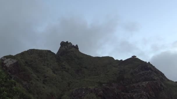 Κινεζική Θέα Περίπτερο Από Την Πόλη Teapot Mountain Jinguashi Στη — Αρχείο Βίντεο