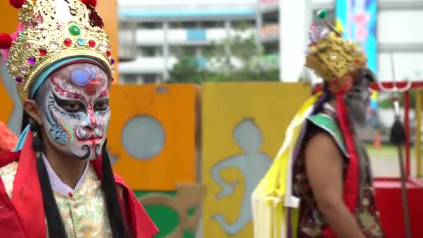 Taipei Taiwán Mayo 2017 Celebración Dios Matsu Tropas Tradicionales Ocho — Vídeos de Stock