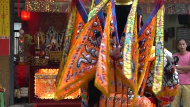 Taipei Tayvan Haziran 2018 Tayvan Festival Tanrıları Kasabasındaki Bir Matsu — Stok video
