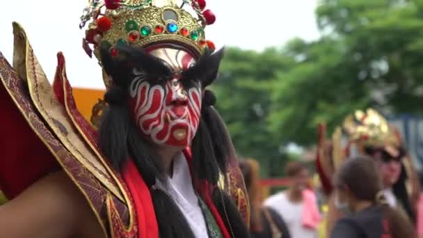 Taipei Taiwán Mayo 2017 Guan Jiang Shou Troupes Officers Ocho — Vídeos de Stock