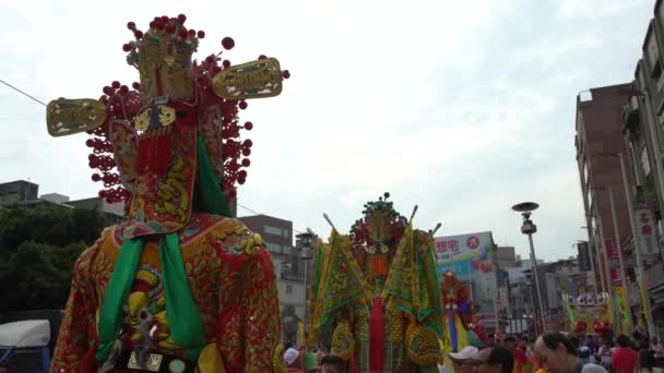 Taipei Taiwan Maggio 2017 Celebrazione Matsu God Tradizionale Sfilata Taiwanese — Video Stock