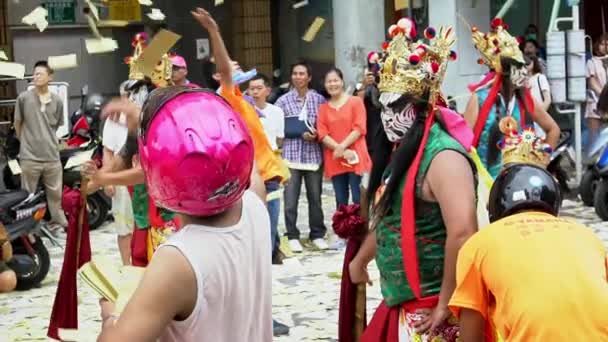 Taipei Taiwan Juni 2018 Slow Motion Processie Jia Jiang Wordt — Stockvideo