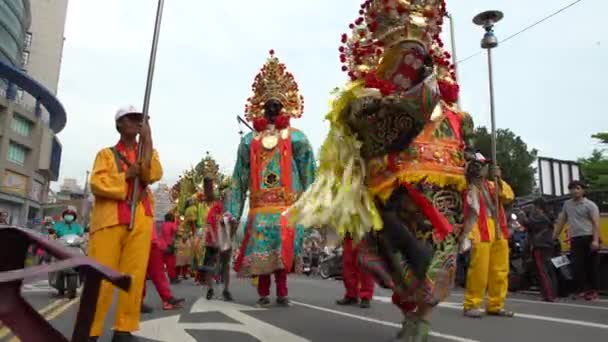 Taipei Taiwan Mei 2017 Viering Van Matsu God Traditionele Taiwanese — Stockvideo