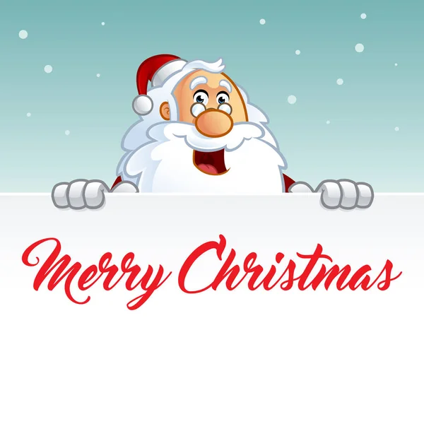 Noel Baba'nın komik illüstrasyon — Stok Vektör