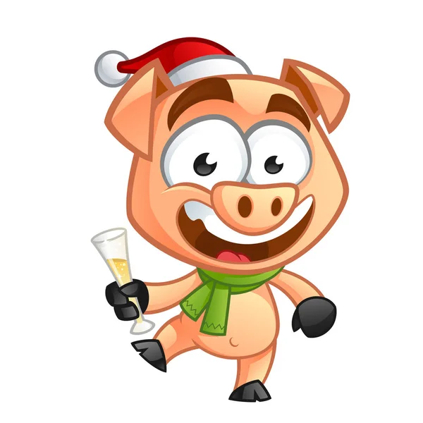 Lindo cerdito — Vector de stock