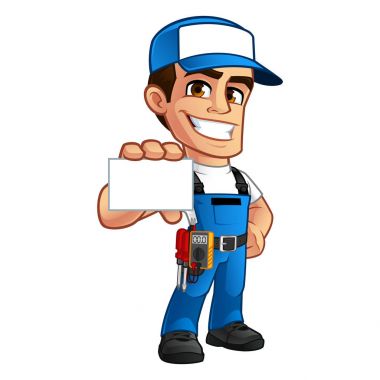 Bir elektrikçi vektör çizim