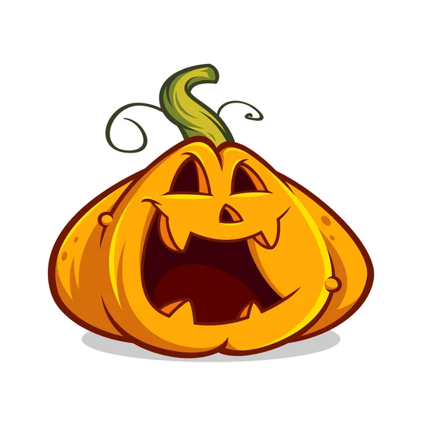 Забавная тыква на Хэллоуин — стоковый вектор