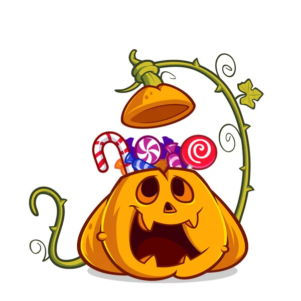 Calabaza divertida de Halloween — Archivo Imágenes Vectoriales