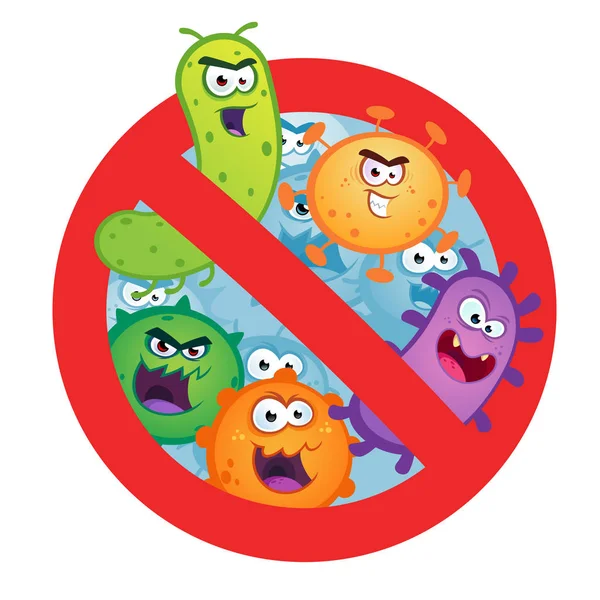 Antibacteriële teken vector illustratie — Stockvector