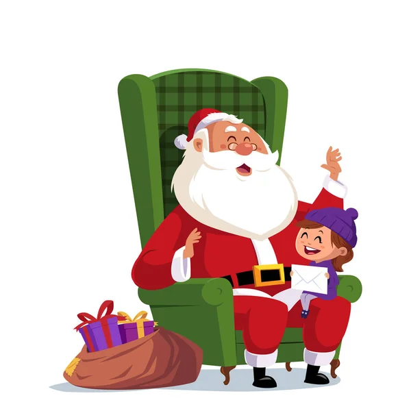 Babbo Natale e Natale — Vettoriale Stock