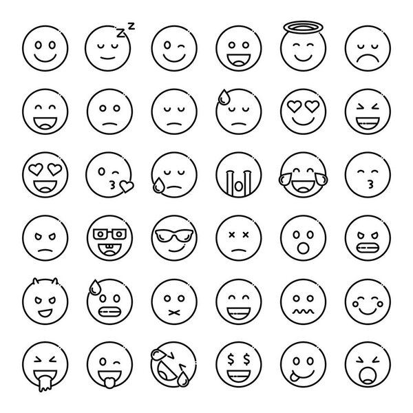 Набор смайликов
