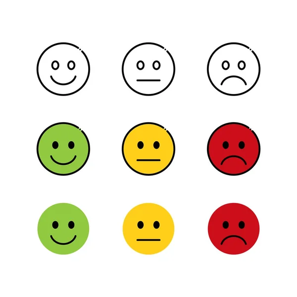 Smiley emoticons-ikonen — Stock vektor