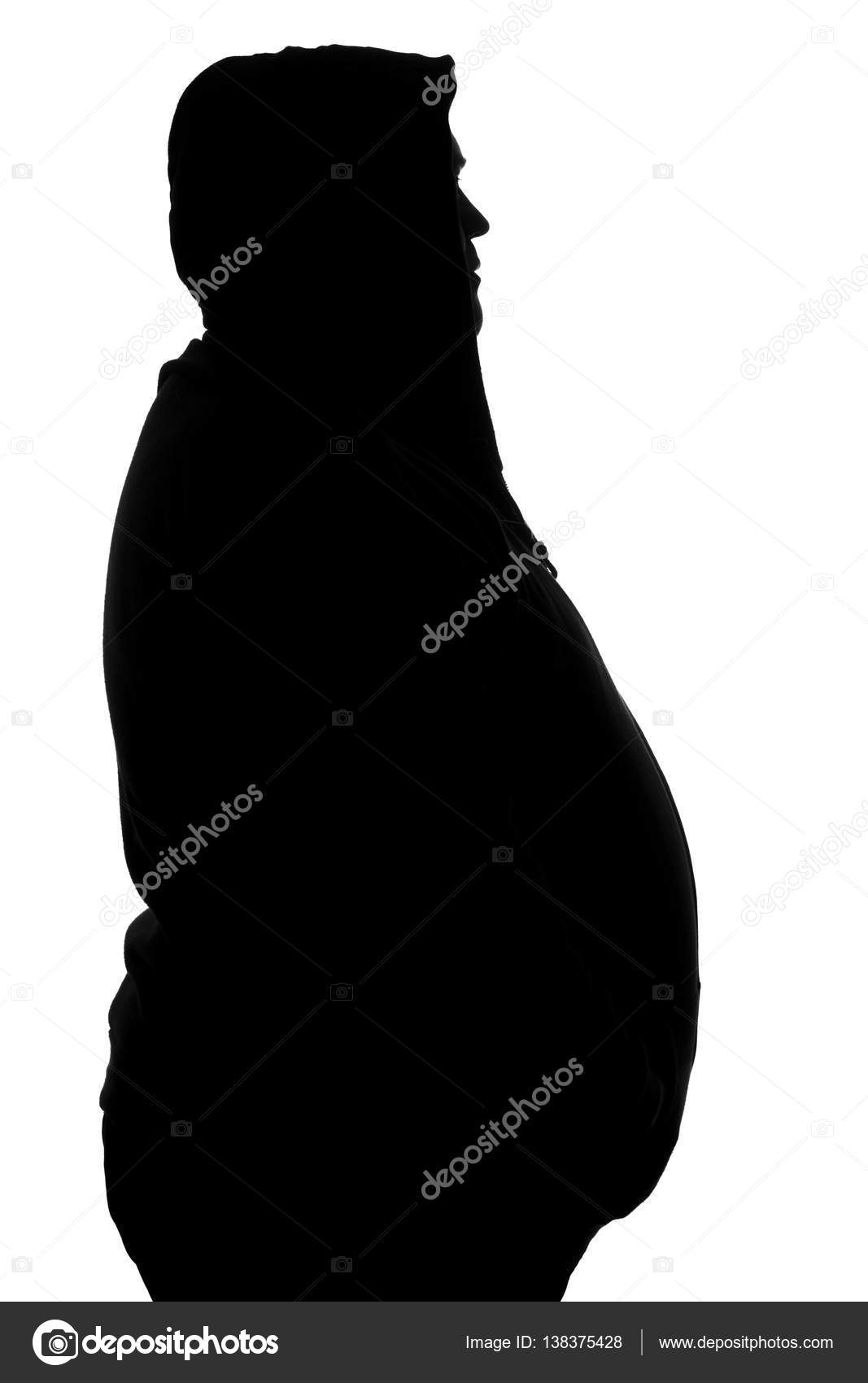 GroГџe schwarze Kapuze dick