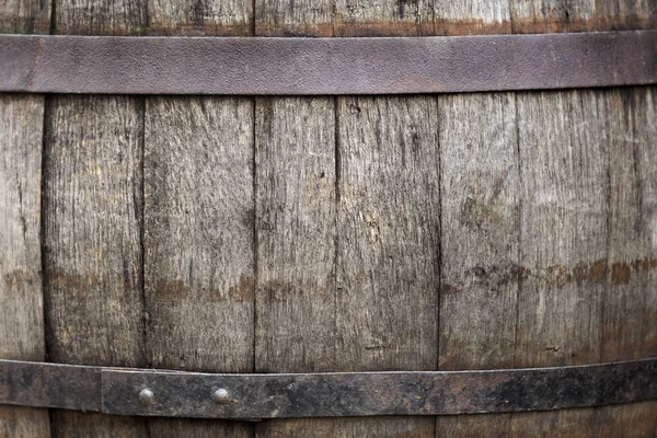 Textuur van houten vat planken — Stockfoto