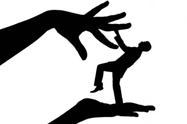 erkek ve kadın beyaz izole arka planda siluet ilişki