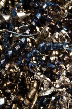 Metal talaşı doku. Endüstriyel arka plan