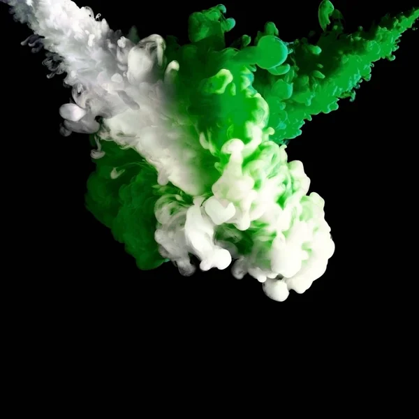 Proces míchání nátěrových hmot ve vodě, barevný inkoust mrak, abstraktní pozadí — Stock fotografie