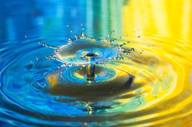 sıçrama, arka plan suya düşen bir damla su