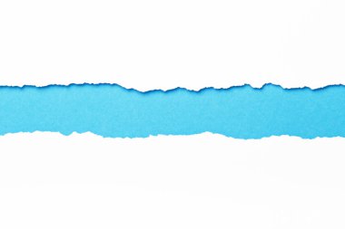 Beyaz kağıt renkli arka plan metin için yer ile sökük