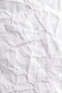 Beyaz renkli buruşuk kağıt doku