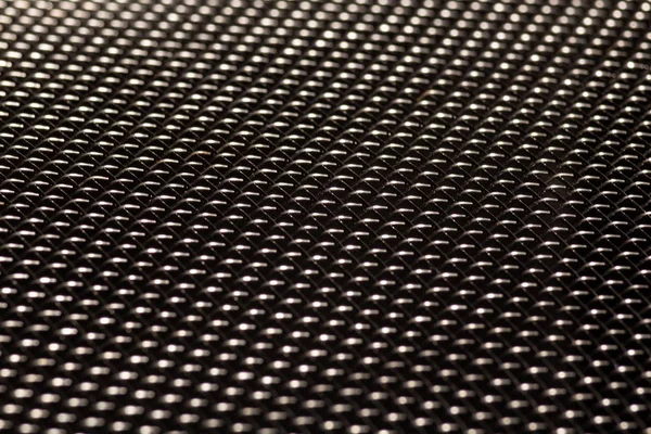 Metalen mesh textuur achtergrond, grijs materiaal patroon — Stockfoto