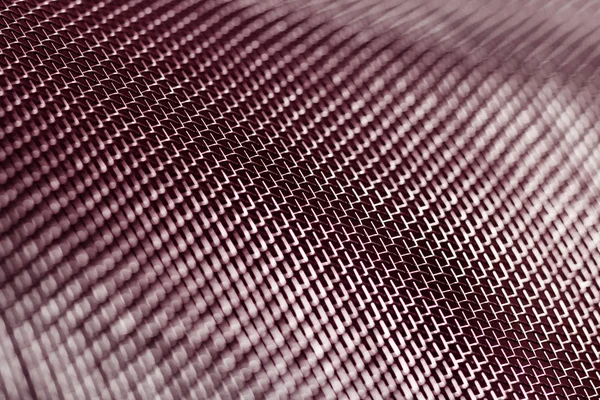 Metalen mesh textuur achtergrond, materiaal patroon, roze verloop — Stockfoto