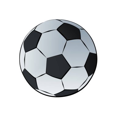 Raster illüstrasyon: Klasik futbol topu