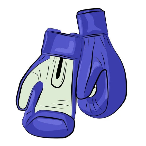 Raster Illustration Boxing Gloves — Stock Photo, Image