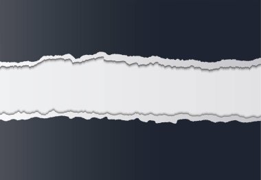 Metin için alanı olan yırtık kağıt arkaplanı