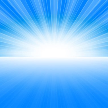 Mavi renk arka plan patlaması. Görüntü 