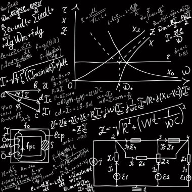 Matematiksel denklemler ve formüller - illüstrasyon