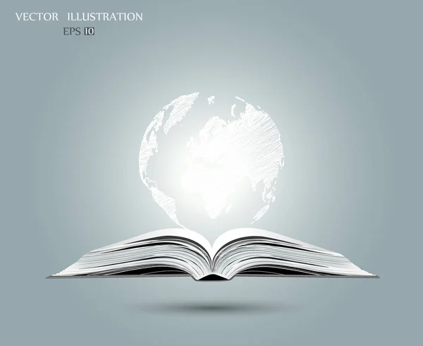 Globe Opened Book — 스톡 사진