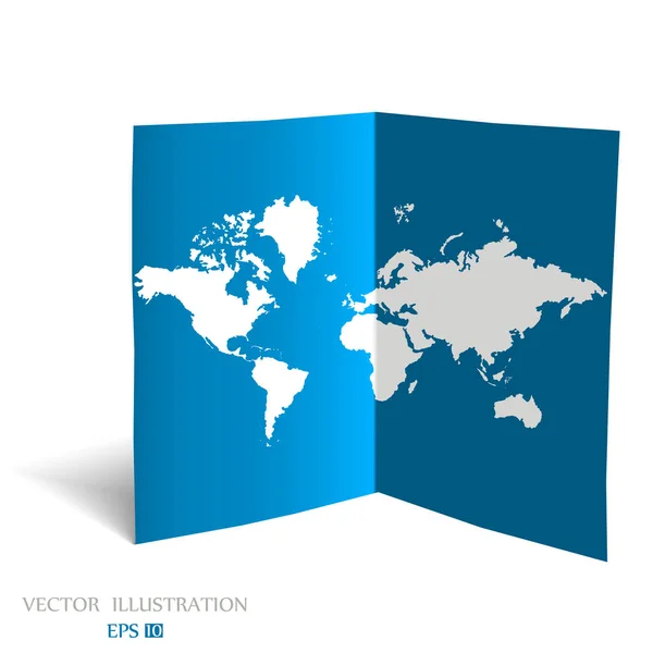 Mapa Político Mundo Mundo Branco Mapa Países Ilustração — Fotografia de Stock
