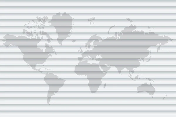 World Map White World Map Paper Grey Illustration — Stock Photo, Image