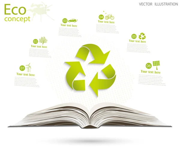 Conceptual Image Help Care Recycling Green Triangular Recycle Symbol Open — 스톡 사진